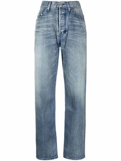 AMBUSH прямые джинсы с эффектом потертости