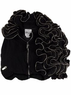 Comme Des Garçons Noir Kei Ninomiya шерстяной жилет асимметричного кроя с оборками