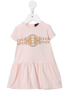 Aigner Kids платье с логотипом