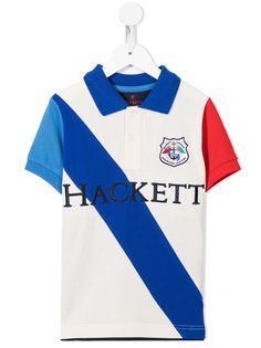 Hackett Kids рубашка поло с вышитым логотипом