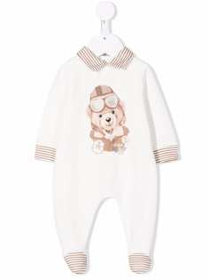 Le Bebé Enfant пижама с вышитым логотипом и принтом