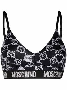 Moschino топ-бралетт с графичным принтом