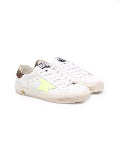 Golden Goose Kids кеды с нашивкой-логотипом
