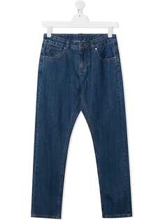 Stella McCartney Kids джинсы скинни с эффектом потертости