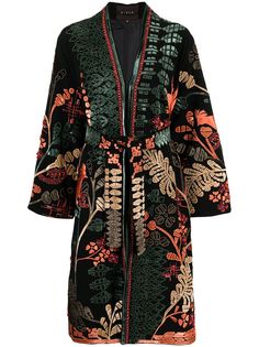Biyan кимоно с завязками и цветочным принтом
