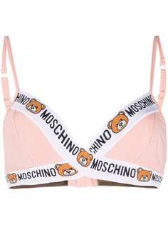 Moschino бюстгальтер-бралетт с логотипом