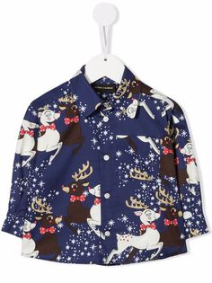 Mini Rodini рубашка с графичным принтом