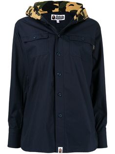 A BATHING APE® куртка с контрастным капюшоном Bape