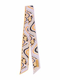Emilio Pucci Junior шелковый шарф с абстрактным принтом