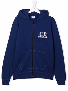 C.P. Company Kids худи на молнии с логотипом
