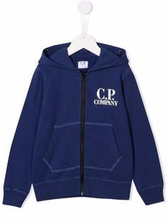 C.P. Company Kids худи на молнии с логотипом