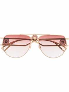Versace Eyewear солнцезащитные очки-авиаторы с эффектом градиента