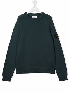 Stone Island Junior джемпер с нашивкой-логотипом