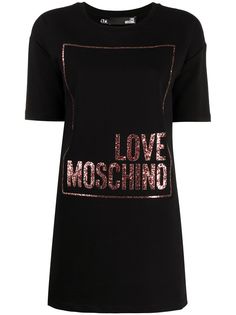 Love Moschino платье-футболка с логотипом