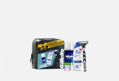 подарочный набор с косметичкой Gillette