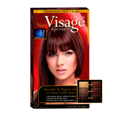 Visage, Краска для волос Neo Color №32, Dark Mahagony