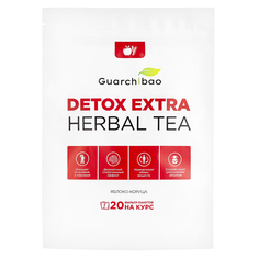 Guarchibao, Чай для похудения Detox, яблоко и корица, 20 фильтр-пакетиков