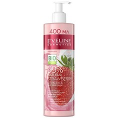 Eveline, Крем-йогурт для тела 3 в 1 99% Natural Strawberry, 400 мл