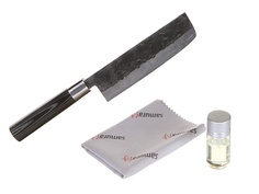 Нож Samura Blacksmith SBL-0043C/K - длина лезвия 168mm + гвоздичное масло + салфетка