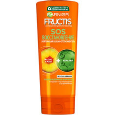 Fructis Бальзам для волос "Фруктис, SOS Восстановление", укрепляющий, для секущихся и очень поврежденных волос с Керафилом и Маслом Амлы Garnier