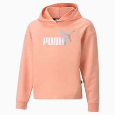Детская толстовка Essentials+ Logo Cropped Youth Hoodie Puma