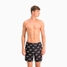 Шорты для плавания Swim Mens No. 1 Logo All-Over-Print Mid Shorts Puma