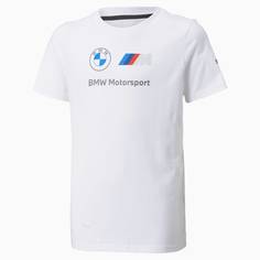 Детская футболка BMW M Motorsport Essentials Logo Youth Tee Puma