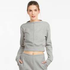 Футболка с длинным рукавом Exhale Mock Neck Ribbed Long Sleeve Womens Training Tee Puma