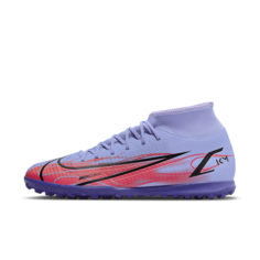 Футбольные бутсы для игры на синтетическом покрытии Nike Mercurial Superfly 8 Club KM TF - Пурпурный