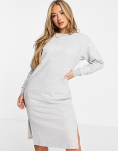 Серое платье с круглым вырезом PUMA-Серый