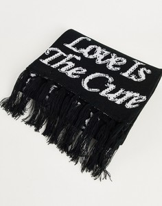 Черный шарф Obey The Cure-Черный цвет