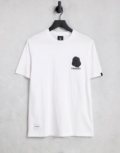 Белая футболка с логотипом Fingercroxx-Белый