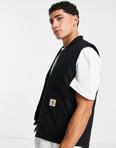 Черный жилет с подкладкой Carhartt WIP-Черный цвет