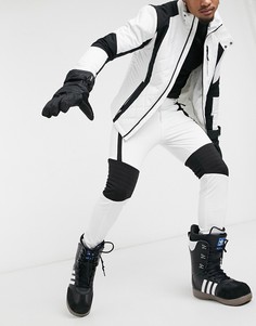 Облегающие лыжные брюки в байкерском стиле ASOS 4505-Белый