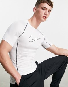 Белая футболка Nike Pro Training-Белый