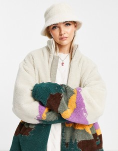 Пушистая панама кремового цвета Accessorize-Белый