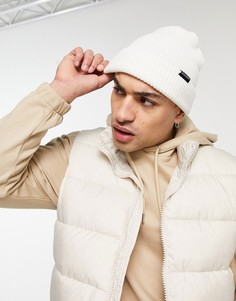 Белая шапка-бини крупной вязки Element Kernel-Белый