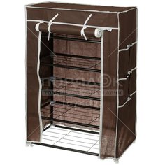 Полка для обуви, 90х30х60 см, с чехлом, темно-коричневая, Sheffilton EL-SR5D