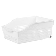 Контейнер хозяйственный 30.5х12.5х21 см, на колесах, белый, Violet, Лофт, 622006