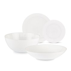 Сервиз столовый стекло, 19 предметов, на 6 персон, Luminarc, Diwali White, Н5869