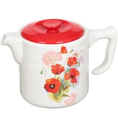 Чайник заварочный доломит, 1 л, Daniks, Маки, SB 7091