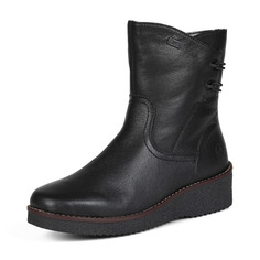 Сапоги Черные сапоги из кожи на подкладке из натуральной шерсти Rieker