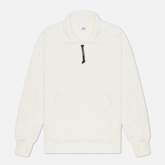 Мужская толстовка C.P. Company Diagonal Raised Fleece Utility, цвет белый