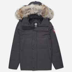 Мужская куртка парка Canada Goose Wyndham, цвет серый