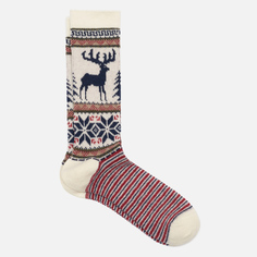 Носки Anonymous Ism Wool Deer Snow Jacquard Crew, цвет белый