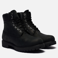 Мужские ботинки Timberland 6 Inch Premium Waterproof Fleece, цвет чёрный, размер 40 EU