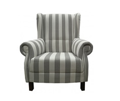 Кресло с французской серо-белой полосой (benin) мультиколор 85.0x105.0x85.0 см.