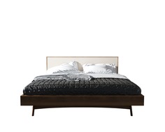 Кровать bruni white 160*200 (etg-home) коричневый 167x90x212 см.