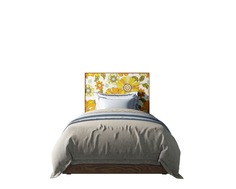 Кровать berber 47 120х200 (etg-home) желтый 120x140x200 см.
