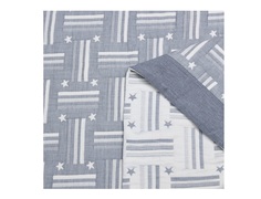 Одеяло муслин/искуств. шелк легкое (160х220) (asabella) голубой 26x6x28 см.